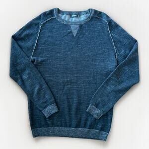 Antony Morato Wool Blend Crewneck Sweater Mens Size Med Black/Gray Lightweight